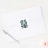 Perzische begraafplaats - Halloween Perzische kat Vierkante Sticker (Envelop)