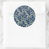 Perzische bewegingsinspiratie ronde sticker (Tas)