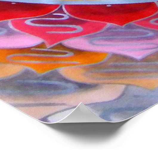 Perzische bloem Mandala Poster (Hoek)