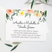 Perzische bloemen... zal jij mijn ouders voorstel  kaart