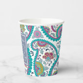 Perzische Boteh Paisley 100ste verjaardag Party Pa Papieren Bekers (Links)