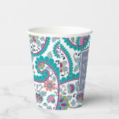 Perzische Boteh Paisley 100ste verjaardag Party Pa Papieren Bekers (Rechts)
