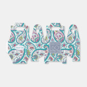 Perzische Boteh Paisley 60e verjaardag dank u F B Bedankdoosjes (Uitgevouwen)