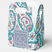 Perzische Boteh Paisley 60e verjaardag dank u F B Bedankdoosjes (Geopend)