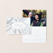 Perzische Boteh Paisley Patroon Sympathie Dank u Folie Kaarten (Display)