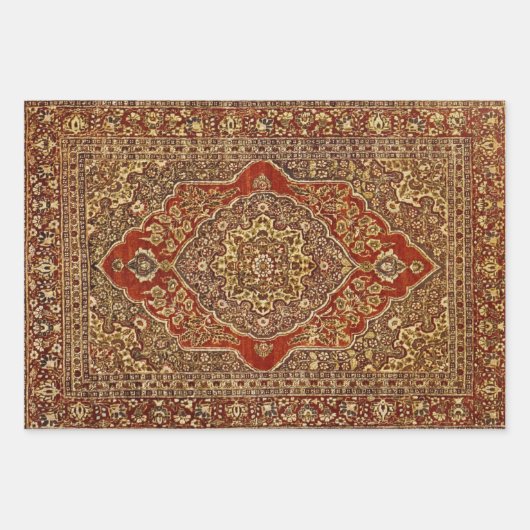 Perzische carpetlook - Tabriz Inpakpapier Vel (Voorkant)