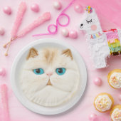 Perzische Cat 3D geïnspireerd Papieren Bordje (Feest)