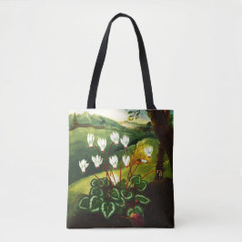Perzische cyclamen tote bag