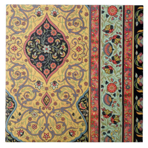 Perzische decoratie, bord XXV uit 'Polychrome Orn' Tegeltje