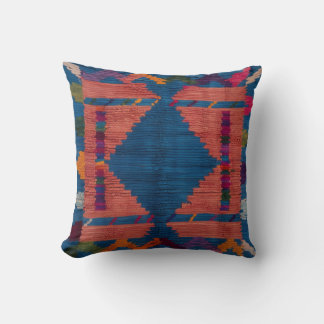 Perzische en Turkse Blue Kilim Rug Kussens: een fu Kussen