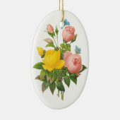 Perzische Gele Rozenthee Rozen van Redoute Keramisch Ornament (Rechts)