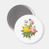  Perzische Gele Rozenthee Rozen van Redoute Magneet (Voorkant / Achterkant)