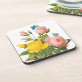  Perzische Gele Rozenthee Rozen van Redoute Onderzetter (Linkerzijde)