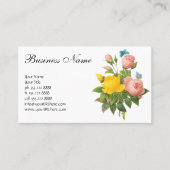 Perzische Gele Rozenthee Rozen van Redoute Visitekaartje (Voorkant)