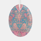 Perzische glaspatroondecoratie glas ornament (Voorkant links)