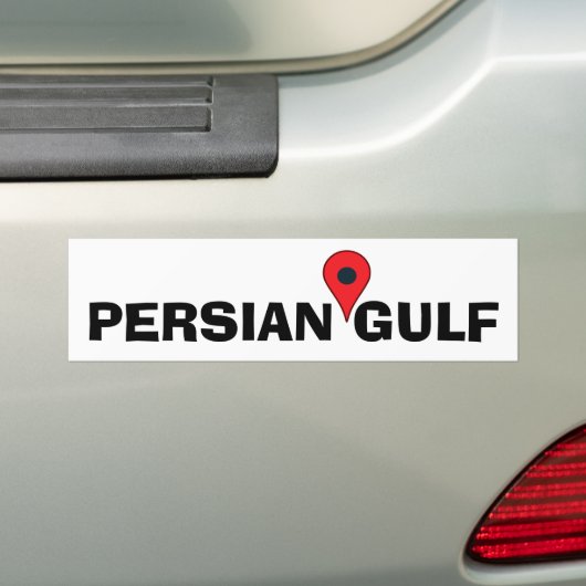 Perzische Golf Bumpersticker (Op auto)