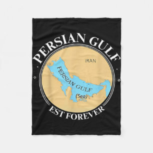 Perzische Golf Est voor altijd Retro Golf van Per Fleece Deken
