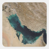 Perzische Golf Vierkante Sticker (Voorkant)