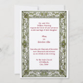  Perzische grens bruiloft Kaart (Voorkant)