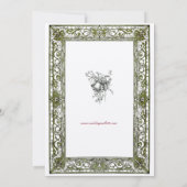  Perzische grens bruiloft Kaart (Achterkant)