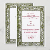  Perzische grens bruiloft Kaart (Voorkant / Achterkant)