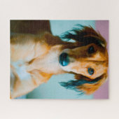 Perzische hond. legpuzzel (Horizontaal)