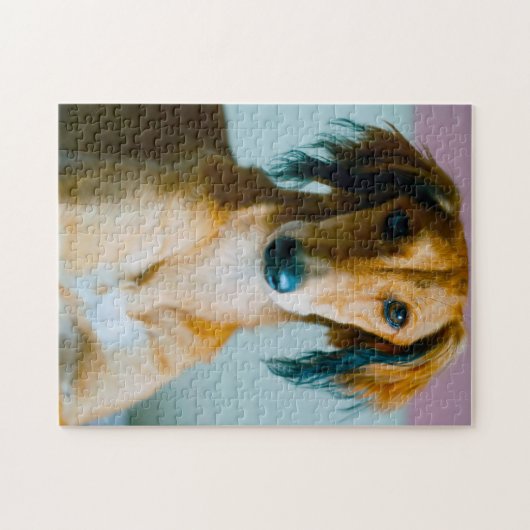 Perzische hond. legpuzzel (Horizontaal)