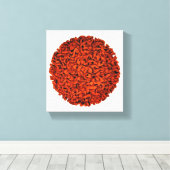 Perzische kalligrafie Canvas (Insitu (Houten vloer))