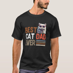 Perzische Kat BESTE KAT VADER OOIT Vintage Cool Ma T-shirt