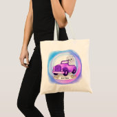 Perzische Kat Bestuurt Auto Tote Bag (Voorkant (product))