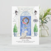 Perzische kat Blauwe deur Bewegende Aankondiging (Staand voorkant)