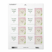 Perzische kat boek label (Full Sheet)