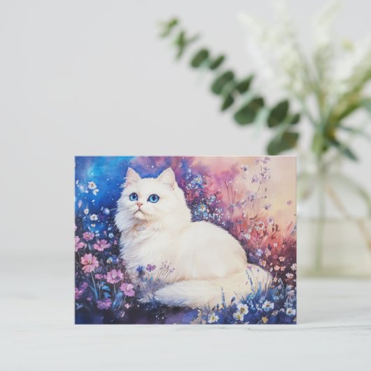 Perzische kat - Briefkaart (Staand voorkant)