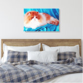 Perzische kat canvas afdruk (Insitu (Slaapkamer))