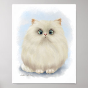 Perzische Kat Cartoon Poster