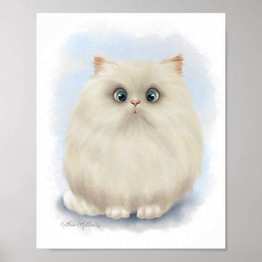 Perzische Kat Cartoon Poster (Voorkant)