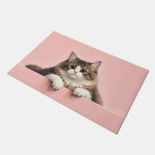 Perzische Kat deurmat Kunst (Schuin)