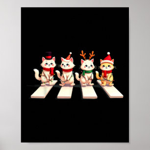 Perzische kat die weg oversteekt Xmas Poster