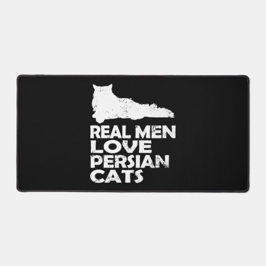 Perzische kat - echte mannen houden van Perzische Bureaumat (Voorkant)