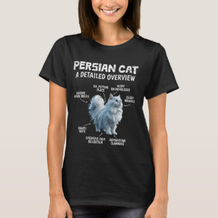 PERZISCHE KAT Een GEDETAILLEERD OVERZICHT Grappige T-shirt
