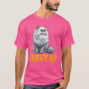 Perzische Kat FANCY AF Grappige Perzische Kat Eige T-shirt