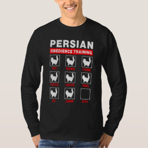 Perzische kat gehoorzaamheidstraining kitten t-shirt