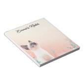 Perzische kat gepersonaliseerd notitieblok (Schuin)