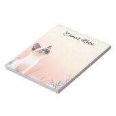 Perzische kat gepersonaliseerd notitieblok (Linkerzijde)