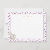 Perzische kat gepersonaliseerde briefpapier notitiekaartje (Voorkant)