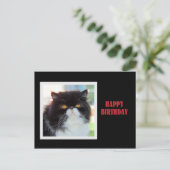 Perzische kat Happy Birthday Briefkaart (Staand voorkant)