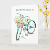 Perzische kat in een dagmand die je denkt kaart (Gele Bloem)