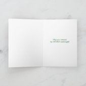 Perzische kat in een Santa Hat Meowy Kerstmis Feestdagen Kaart (Binnen)