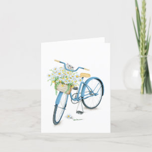 Perzische kat in madeliefje kaart