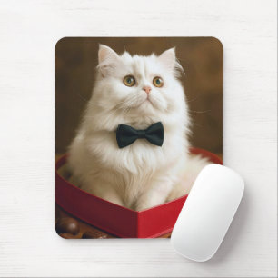 Perzische kat in Valentijnskaartdoos Muismat